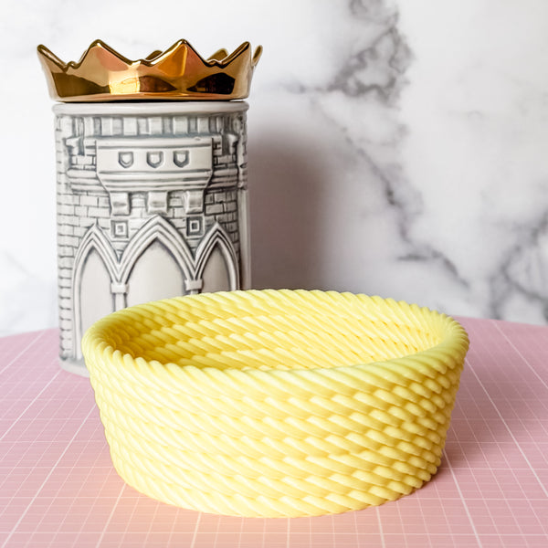 Medium Rope Craft Bowl - Lemon GLOW