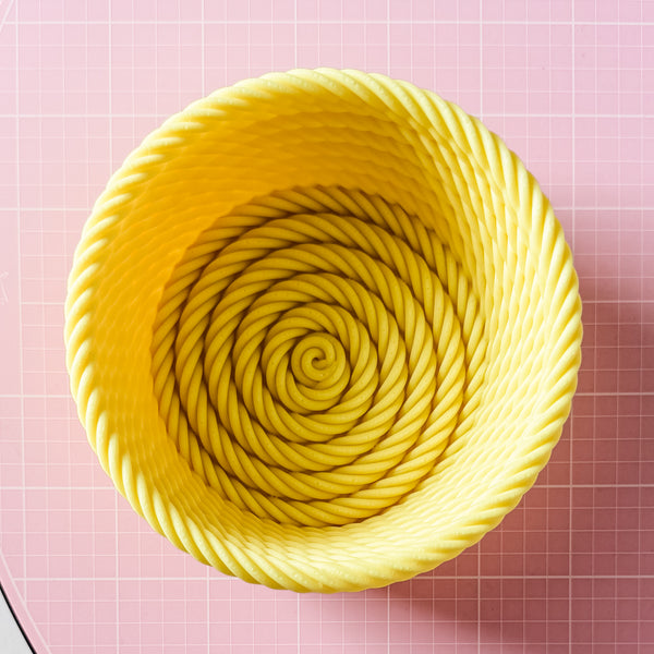 Medium Rope Craft Bowl - Lemon GLOW