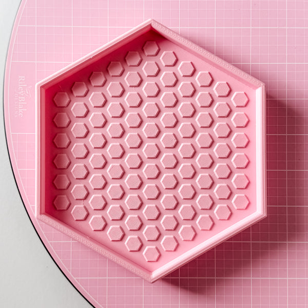 Hexagon Craft Tray - Honeycomb Base with Grips - Bubblegum