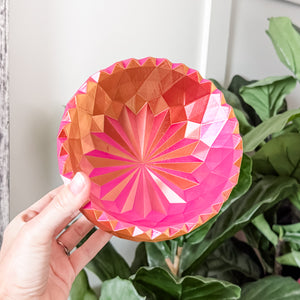 Large Spiked Craft Bowl - Fire Pink - Designed by Newt!