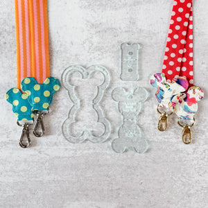 Mouse Fancy Straps - Size 1" Webbing To 3/4" Hook - SODA - Set of 3 - Acrylic Template