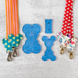 PATREON EXCLUSIVE PREORDER: Mouse Fancy Straps - Size 1" Webbing To 3/4" Hook - Set of 3 - Acrylic Template
