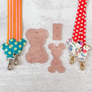 PATREON EXCLUSIVE PREORDER: Mouse Fancy Straps - Size 1" Webbing To 3/4" Hook - Set of 3 - Acrylic Template
