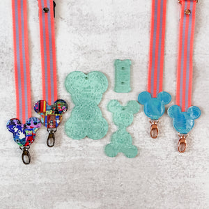 PATREON EXCLUSIVE PREORDER: Mouse Fancy Straps - Size 1" Webbing To 1/2" Hook - Set of 3 - Acrylic Template