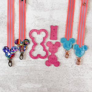 PATREON EXCLUSIVE PREORDER: Mouse Fancy Straps - Size 1" Webbing To 1/2" Hook - Set of 3 - Acrylic Template