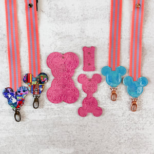 PATREON EXCLUSIVE PREORDER: Mouse Fancy Straps - Size 1" Webbing To 1/2" Hook - Set of 3 - Acrylic Template