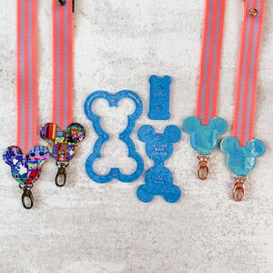 PATREON EXCLUSIVE PREORDER: Mouse Fancy Straps - Size 1" Webbing To 1/2" Hook - Set of 3 - Acrylic Template