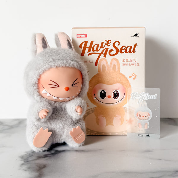 From Our Stash - Have A Seat Labubu - Hehe - Box Open On Bottom