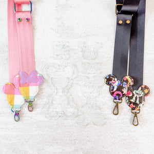 Mouse Fancy Straps - Size 1.5" Webbing To 3/4" Hook - SODA - Set of 5 - Acrylic Template