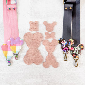 PATREON EXCLUSIVE PREORDER: Mouse Fancy Straps - Size 1.5" Webbing To 3/4" Hook - Set of 5 - Acrylic Template