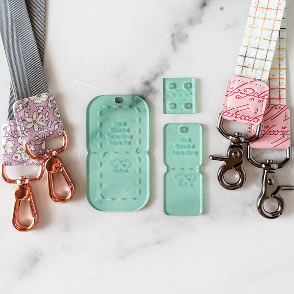 SQUARED Fancy Straps - Size 1" - Light Green - Set of 3 - Acrylic Template