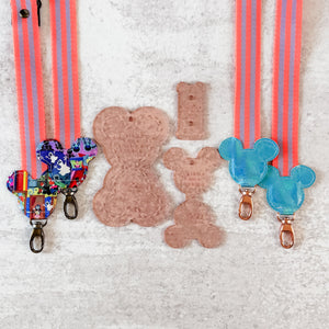 PATREON EXCLUSIVE PREORDER: Mouse Fancy Straps - Size 1" Webbing To 1/2" Hook - Set of 3 - Acrylic Template