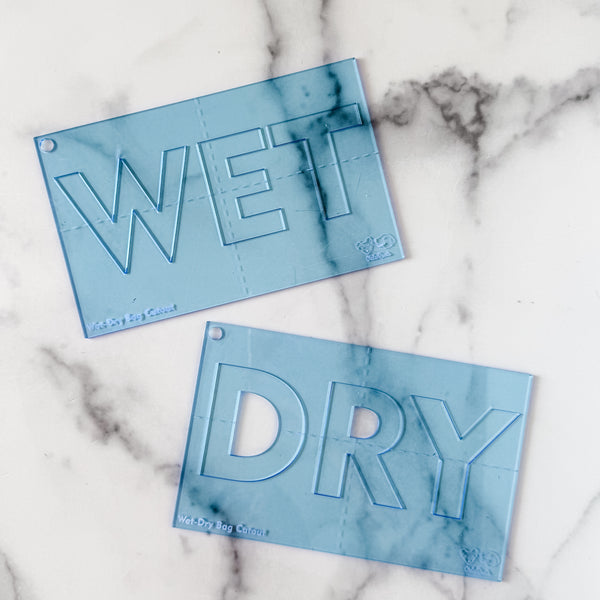 Wet +Dry for Wet/Dry Bag - CutOuts - OCEAN - An Applique Template