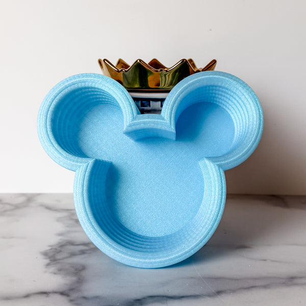 Tiered Large Mouse Shaped Craft Bowl - Ocean Blue