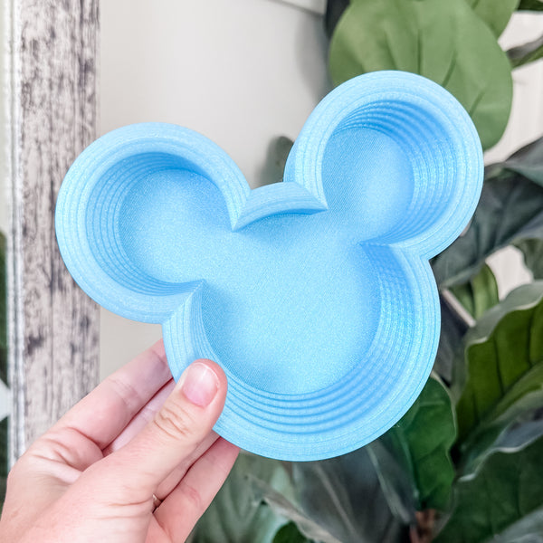 Tiered Large Mouse Shaped Craft Bowl - Ocean Blue