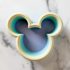 Tiered Large Mouse Shaped Craft Bowl - Matte Rainbow - Purple to Yellow