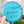 Blue geometric object with 'RANDOM GAMER NEWT' text held by a hand against a blurred natural background