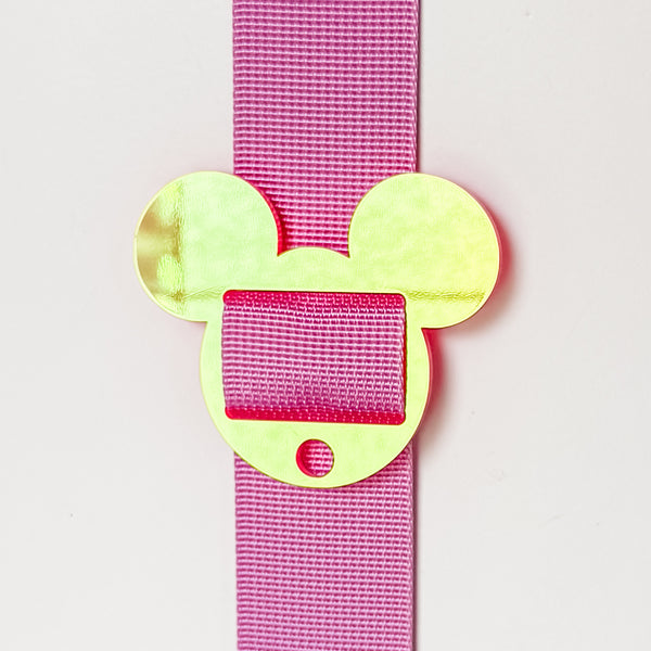 Removable Mouse Head Strapzeez™ - Sunset Holographic
