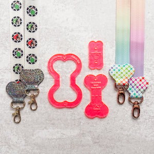 PATREON EXCLUSIVE PREORDER: Hearts Fancy Straps - Size 1" Webbing To 3/4" Hook - Set of 3 - Acrylic Template