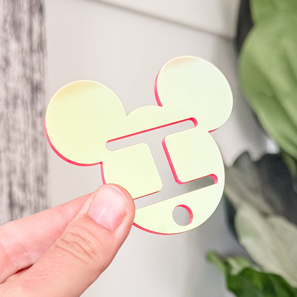 Removable Mouse Head Strapzeez™ - Sunset Holographic