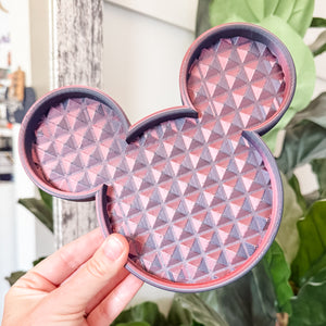 Mouse Craft Tray - Pyramid Base with Grips - Lava