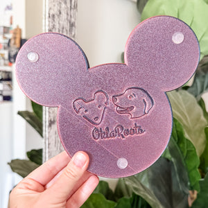 Mouse Craft Tray - Pyramid Base with Grips - Lava