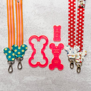 PATREON EXCLUSIVE PREORDER: Mouse Fancy Straps - Size 1" Webbing To 3/4" Hook - Set of 3 - Acrylic Template