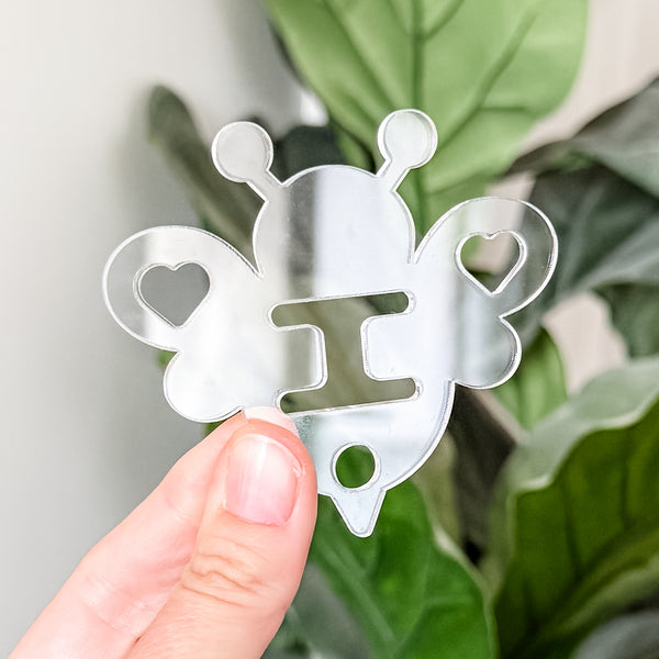 Removable Bee Head Strapzeez™ - Clear