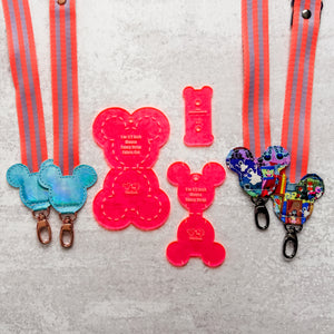 PATREON EXCLUSIVE PREORDER: Mouse Fancy Straps - Size 1" Webbing To 1/2" Hook - Set of 3 - Acrylic Template