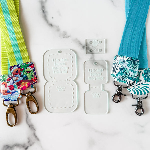Squared Fancy Straps - Size 1.5" Webbing To 1" Hook - Soda - Set of 3 - Acrylic Template