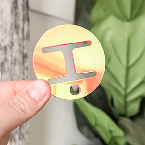 Removable Circle Strapzeez™ - Sunset Holographic