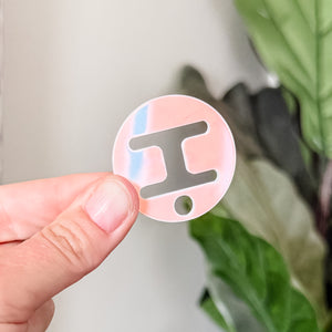 Removable Circle Strapzeez™ - Winter Holographic