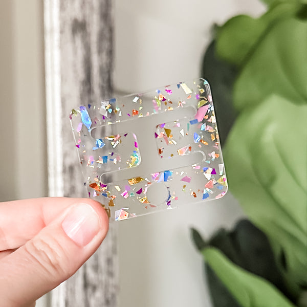 Removable Rectangle Strapzeez™ - Party Confetti