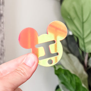 Removable Mouse Head Strapzeez™ - Sunset Holographic