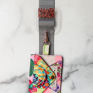 Removable Layered Handmade Strapzeez™ - Clear - Crinkled Pumpkin Foil