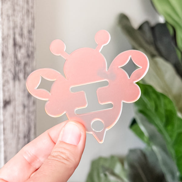 Removable Bee Head Strapzeez™ - Frosted Holographic