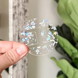 Removable Circle Strapzeez™ - Holographic Flake
