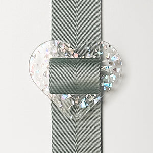 Removable Heart Strapzeez™ - Holographic Flake