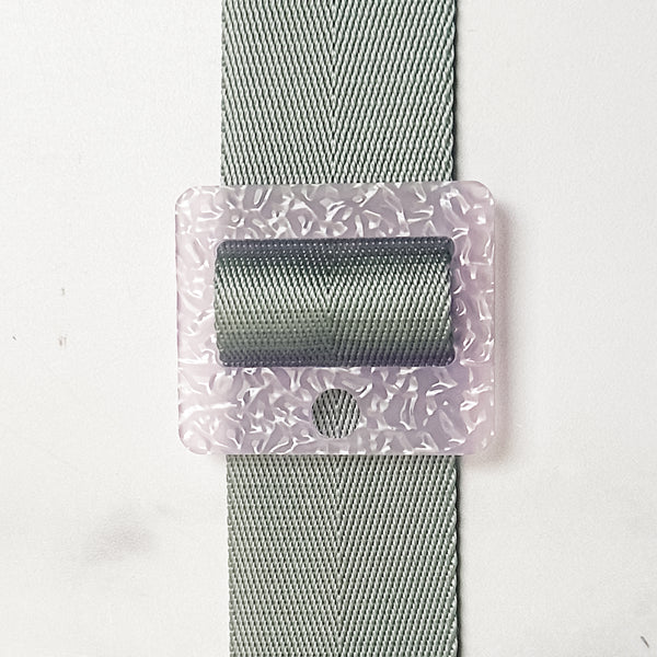 Removable Rectangle Strapzeez™ - Rippled Textured Lavender