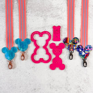 PATREON EXCLUSIVE PREORDER: Mouse Fancy Straps - Size 1" Webbing To 1/2" Hook - Set of 3 - Acrylic Template