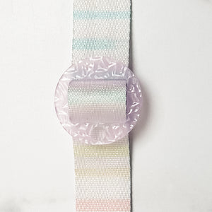 Removable Circle Strapzeez™ - Rippled Textured Lavender