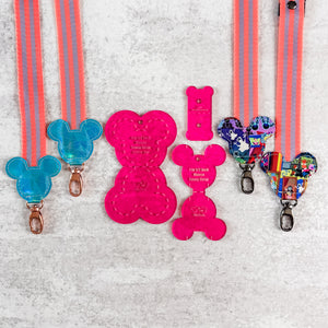 PATREON EXCLUSIVE PREORDER: Mouse Fancy Straps - Size 1" Webbing To 1/2" Hook - Set of 3 - Acrylic Template