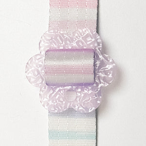 Removable Flower Strapzeez™ - Rippled Textured Lavender