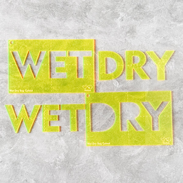 Wet +Dry for Wet/Dry Bag - CutOuts - LEMON - An Applique Template