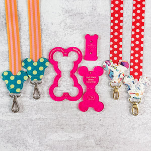 PATREON EXCLUSIVE PREORDER: Mouse Fancy Straps - Size 1" Webbing To 3/4" Hook - Set of 3 - Acrylic Template