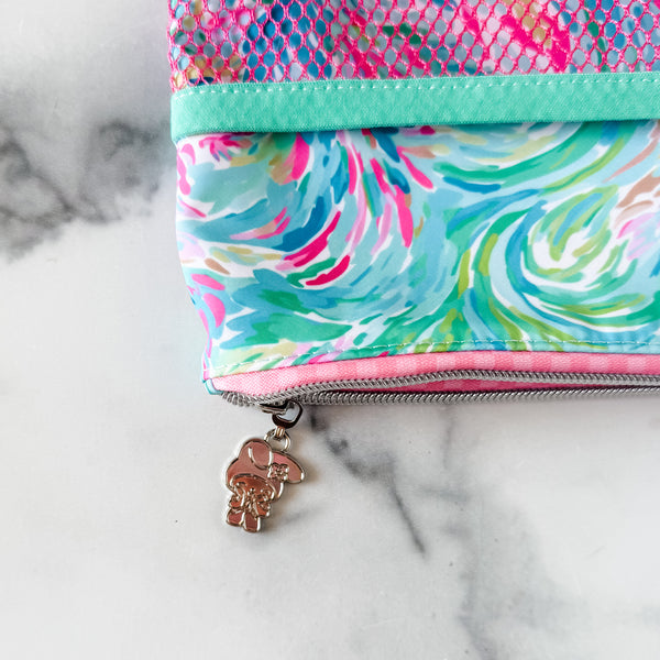 As Seen On OklaRoots - Pink Tropical Wet/Dry Bag