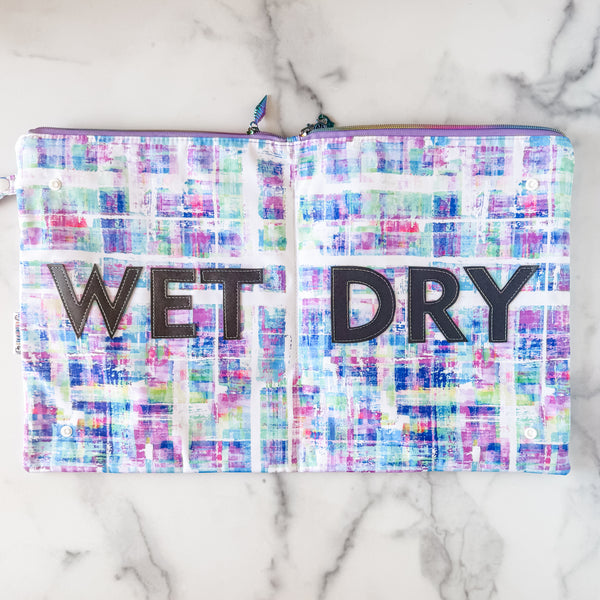 As Seen On OklaRoots - Purple Grunge Wet/Dry Bag