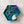 Hexagon Craft Tray - Honeycomb Base with Grips - Seagreen Teal
