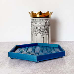 Hexagon Craft Tray - Honeycomb Base with Grips - Seagreen Teal