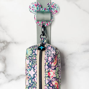 Removable Mouse Head Strapzeez™ - Pink Teal White Dots